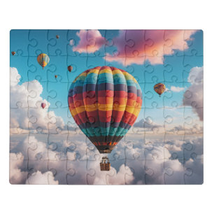 Colorful Hot Air Balloon Puzzle
