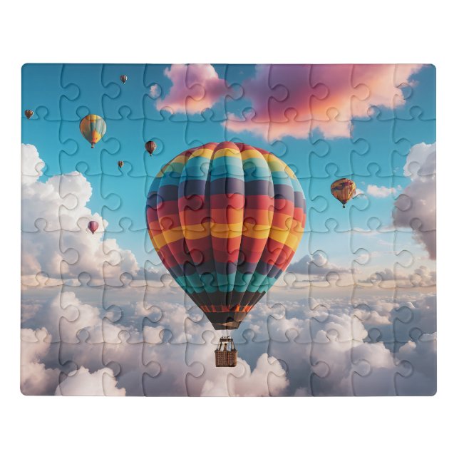 Colorful Hot Air Balloon Puzzle (Puzzle Horizontal)