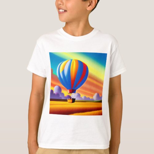 colorful hot air balloon T_Shirt