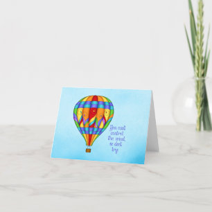 Colorful Hot Air Balloon Thank You Card
