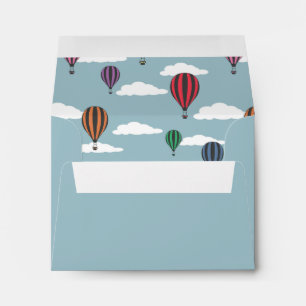 Colorful hot air balloons envelope