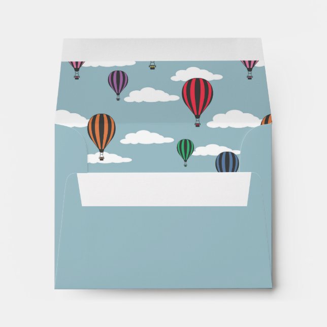 Colorful hot air balloons envelope (Back (Bottom))