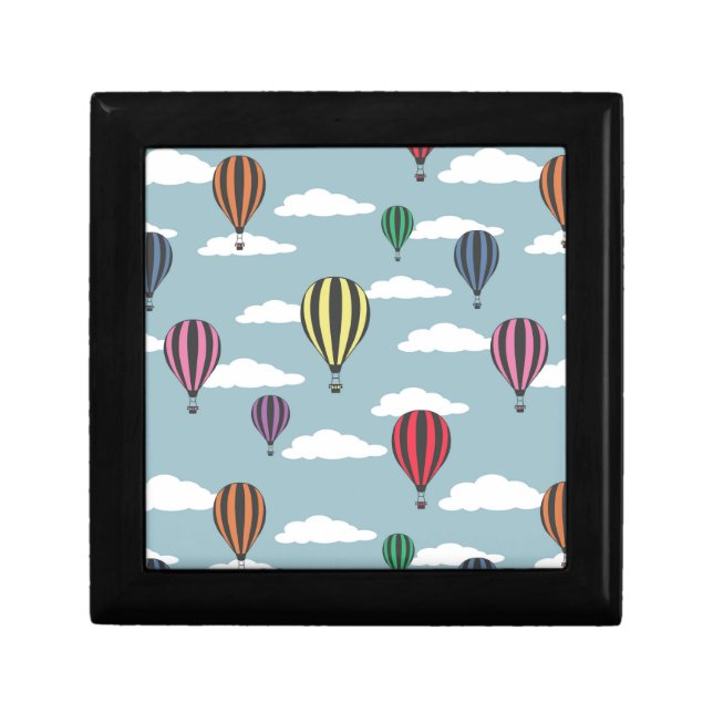 Colorful hot air balloons gift box (Front)