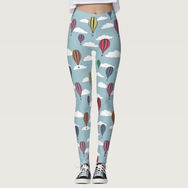 Colorful hot air balloons leggings (Front)