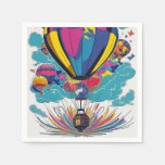 Colorful Hot Air Balloons  Napkins
