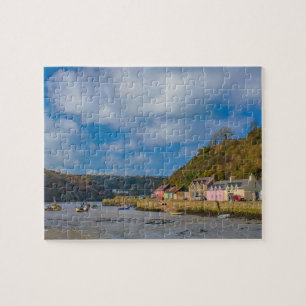 Colorful Houses in Lower Town Fishing Harbour Jigsaw Puzzle