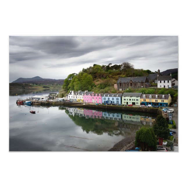 Colorful houses in Portree, Skye Photo Print (Front)