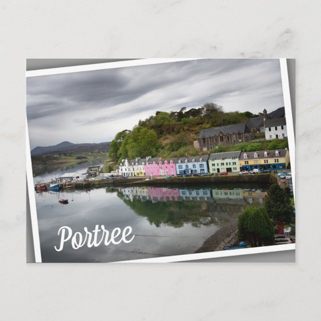 Colorful houses in Portree, Skye Postcard (Front)