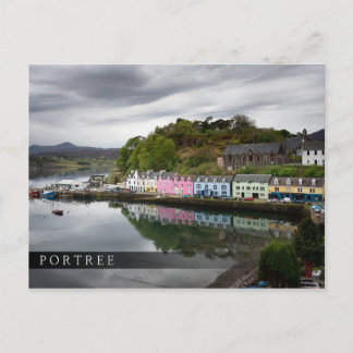 Colorful houses in Portree, Skye Postcard