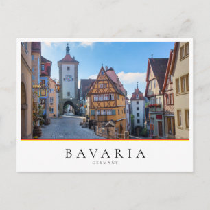 Colorful houses in Rothenburg, Germany Postcard