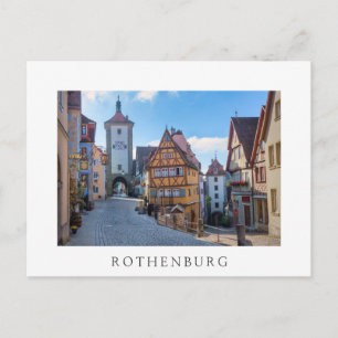 Colorful houses in Rothenburg, Germany Postcard