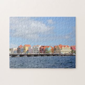 Colorful Houses of Willemstad, Curacao Jigsaw Puzzle