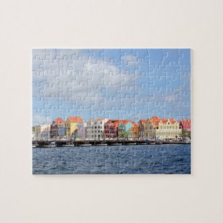 Colorful Houses of Willemstad, Curacao Jigsaw Puzzle