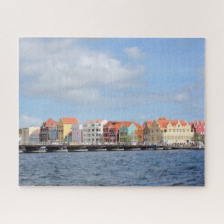 Colorful Houses of Willemstad, Curacao Jigsaw Puzzle