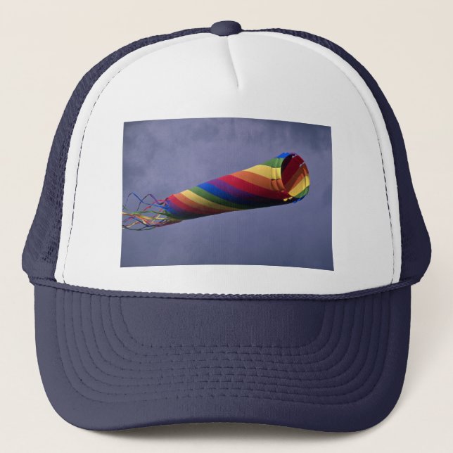 Colorful Huge and colorful windsock Trucker Hat (Front)