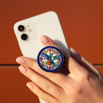 Colorful Hummingbird Abstract Popsocket by Westerngirl2 at Zazzle
