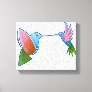 Colorful Hummingbird Canvas Print