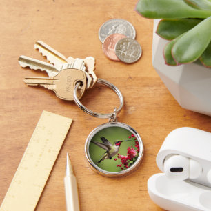Colorful Hummingbird Keychain