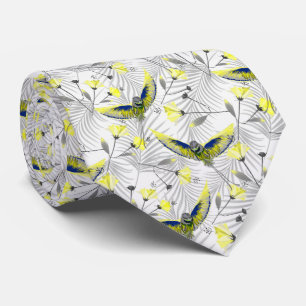 Colorful Hummingbird stylish Neck Tie