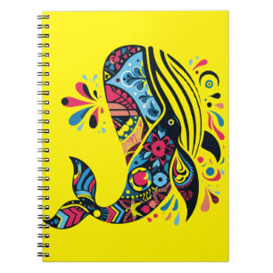 Colorful Humpback Whale Notebook