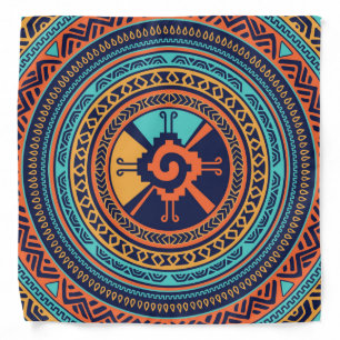 Colorful Hunab Ku Mayan symbol Bandana
