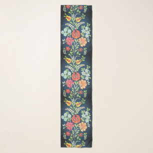 Colorful Hungarian flowers Scarf