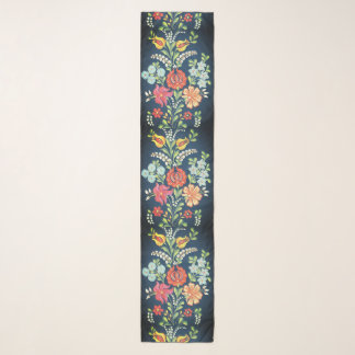 Colorful Hungarian flowers Scarf