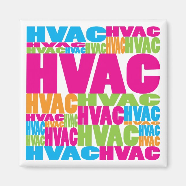Colorful HVAC Magnet (Front)