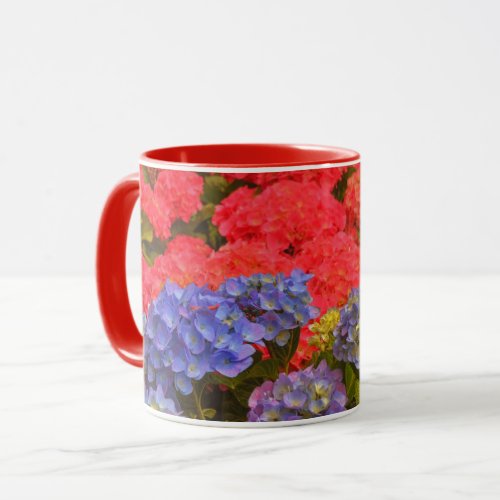 Colorful Hydrangea Flower Garden Nature Mug