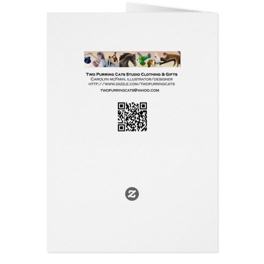 Colorful Hydrangea Garden Flowers Card (Back)