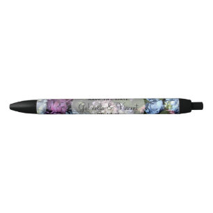 Colorful Hydrangea Wedding Save the Date Pen