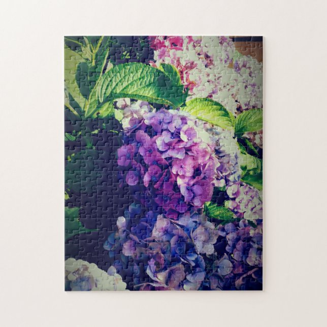 colorful hydrangeas jigsaw puzzle (Vertical)