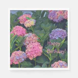 Colorful Hydrangeas Napkins