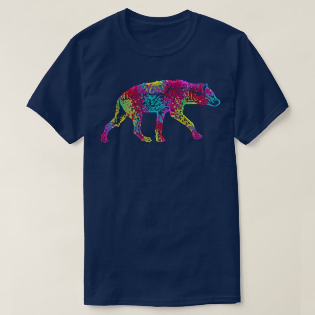 Colorful Hyena 17 T-Shirt (Design Front)