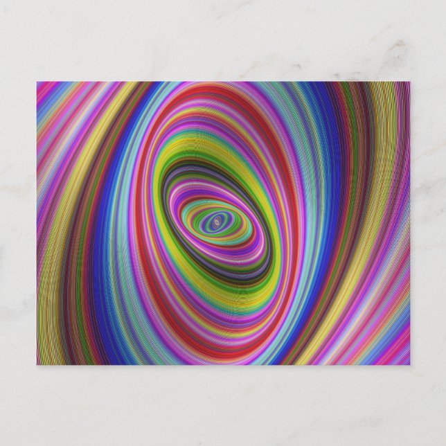 Colorful Hypnosis Postcard (Front)