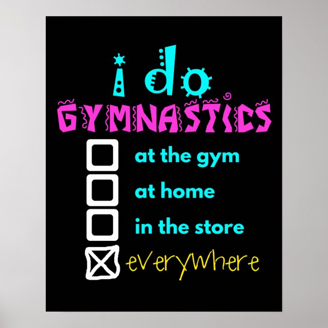 Colorful - I Do Gymnastics Everywhere Poster (Front)