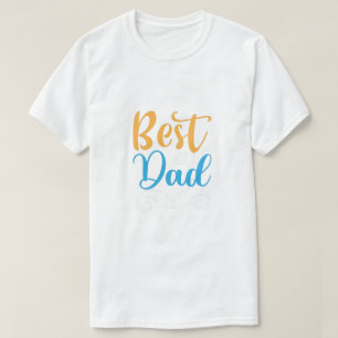 Colorful 'I Love You Daddy' Graphic with a Mustach T-Shirt