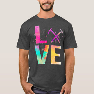 Colorful Ice Climbing Mom Gifts Ice Climbing  T-Shirt