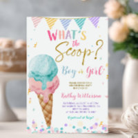 Colorful Ice Cream and Fund Gender Reveal