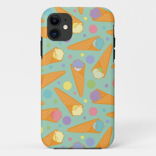 colorful ice cream balls iPhone 11 case