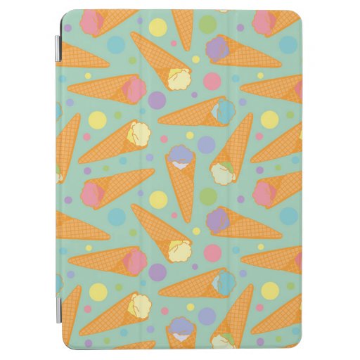 colorful ice cream balls iPad air cover