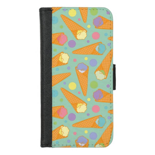 colorful ice cream balls iPhone 87 wallet case