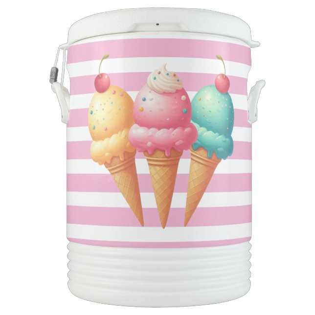 Colorful Ice cream Beverage Cooler (Back)