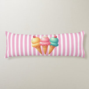 Colorful Ice cream Body Pillow