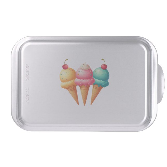 Colorful Ice cream Cake Pan (Front)