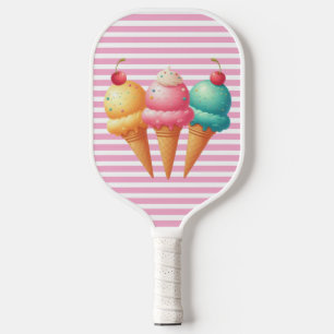 Colorful Ice cream Carbon Fiber Pickleball Paddle