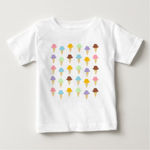 Colorful Ice Cream Cones Baby T-Shirt