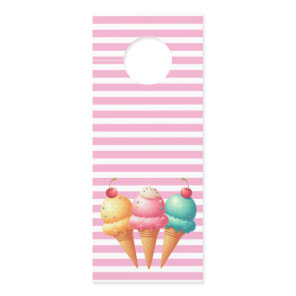 Colorful Ice cream Door Hanger