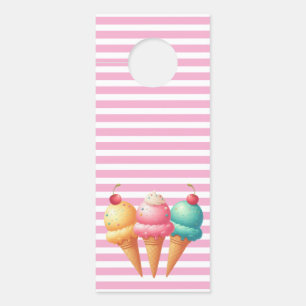 Colorful Ice cream Door Hanger