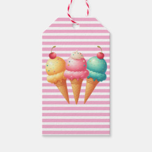 Colorful Ice cream Gift Tags